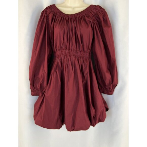 NWT Ulla Johnson Martine Dress in Bordeaux Deep Red $395 - Picture 3 of 14
